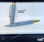 New 2024 Mont Blanc 100 Anniversary Meisterstuck Glacier Legrand Fountain 149 Gold-coated